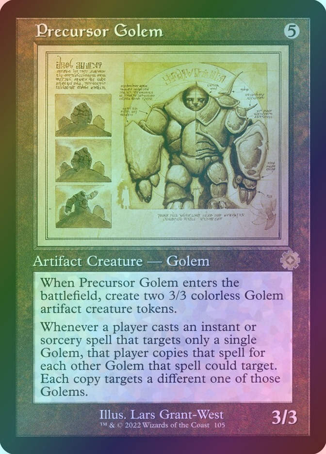 Precursor Golem (BRR) (105) / Foil / Schematic