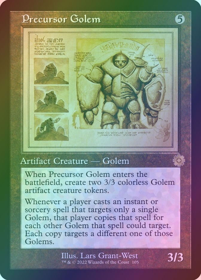 Precursor Golem (BRR) (105) / Foil / Schematic