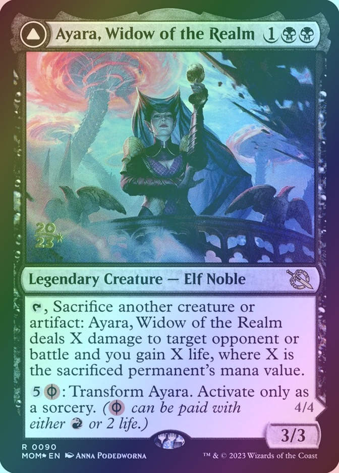 Ayara, Widow of the Realm // Ayara, Furnace Queen (PMOM) (90s) / Foil