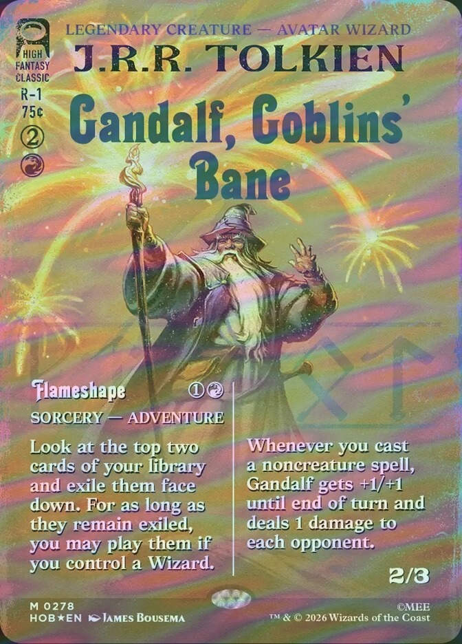 Gandalf, Goblins' Bane // Flameshape (HOB) (278) / Surge Foil