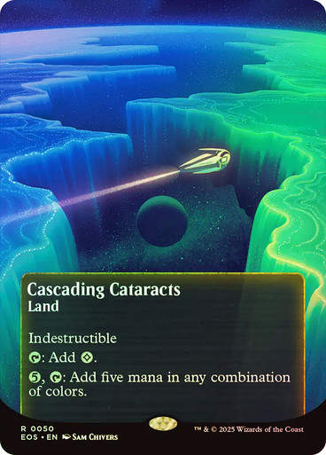 Cascading Cataracts (EOS) (50) / Borderless / Showcase / Foil