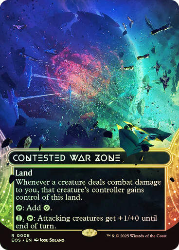 Contested War Zone (EOS) (8) / Borderless / Foil