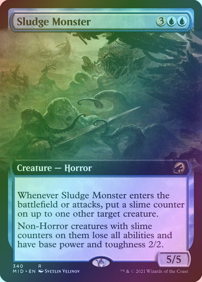 Sludge Monster (MID) (340) / Extended Art / Foil