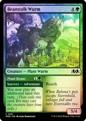Beanstalk Wurm // Plant Beans (woe) / Foil