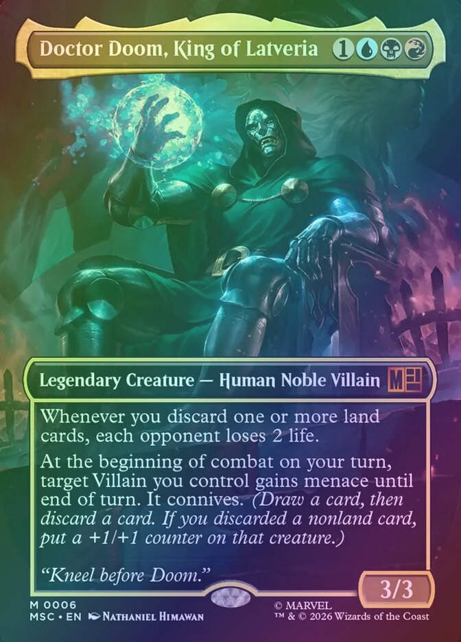 Doctor Doom, King of Latveria (MSC) (6) / Borderless / Foil