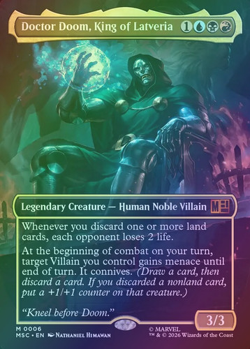 Doctor Doom, King of Latveria (MSC) (6) / Borderless / Foil | MTG
