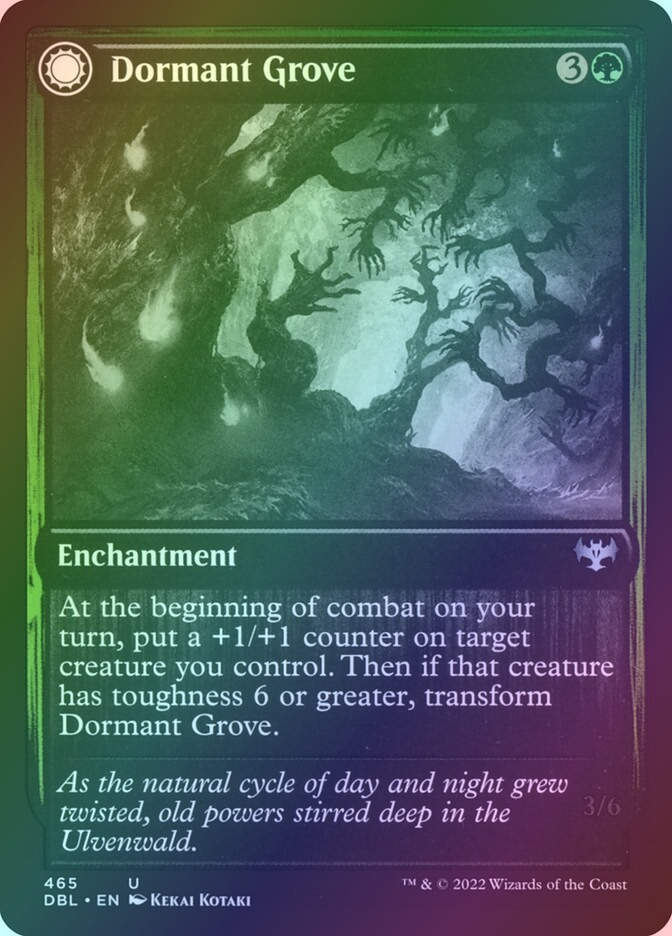 Dormant Grove // Gnarled Grovestrider (DBL) (465) / Foil