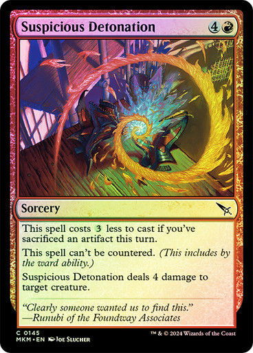 Suspicious Detonation (mkm) (145) / Foil