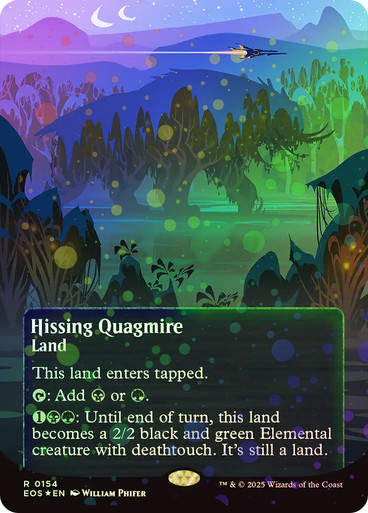 Hissing Quagmire (EOS) (154) / Borderless Galaxy Foil