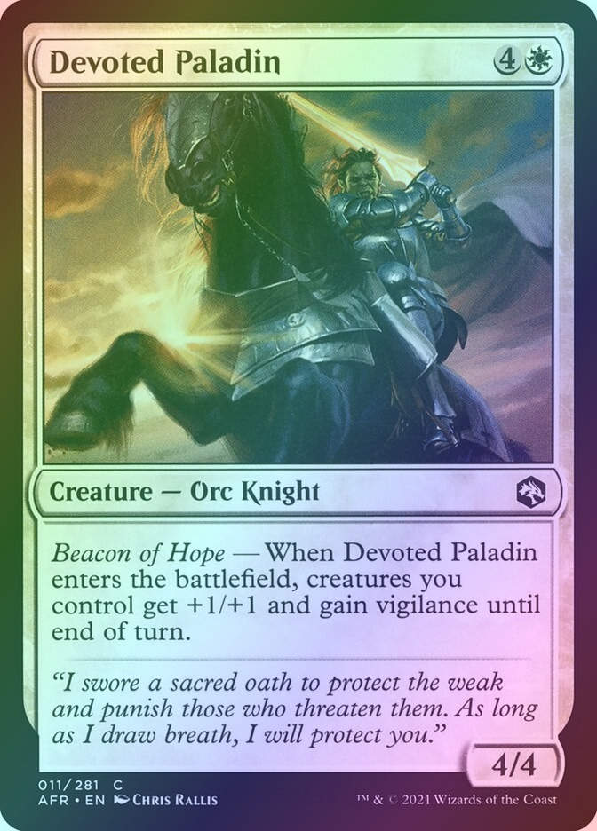 Devoted Paladin (AFR) (11) / Foil