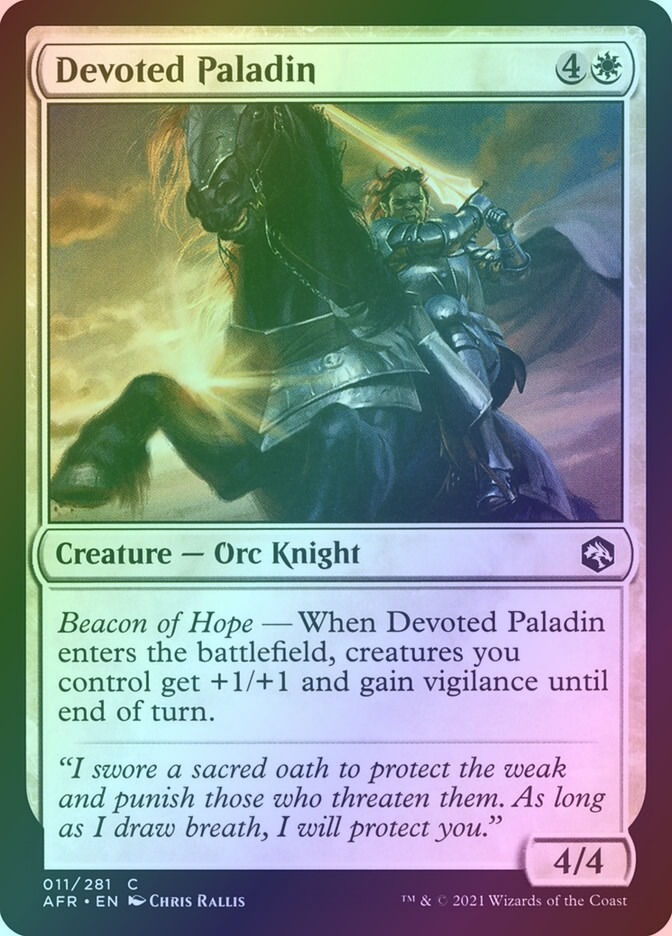 Devoted Paladin (AFR) (11) / Foil