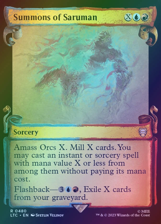 Summons of Saruman (LTC) (480) / Showcase / Foil