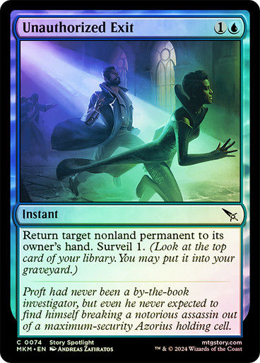 Unauthorized Exit (mkm) (74) / Foil
