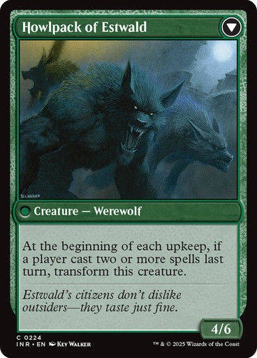 Villagers of Estwald // Howlpack of Estwald (INR) (224) — cara 2 de 2
