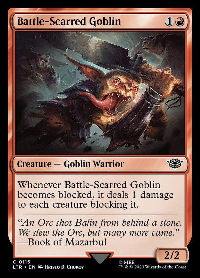 Battle-Scarred Goblin (LTR) (115)