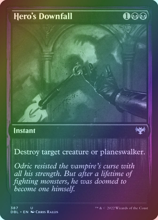 Hero's Downfall (DBL) (387) / Foil
