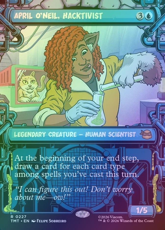 April O'Neil, Hacktivist (TMT) (227) / Borderless / Showcase / Foil