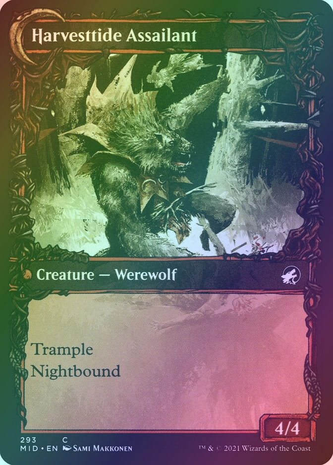 Harvesttide Infiltrator // Harvesttide Assailant (MID) (293) / Showcase / Foil — cara 2 de 2
