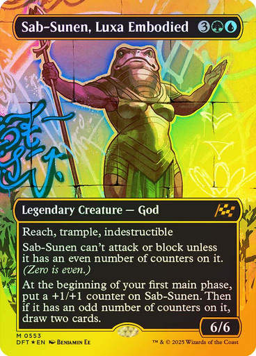 Sab-Sunen, Luxa Embodied (DFT) (553) / Borderless  / First Place Foil