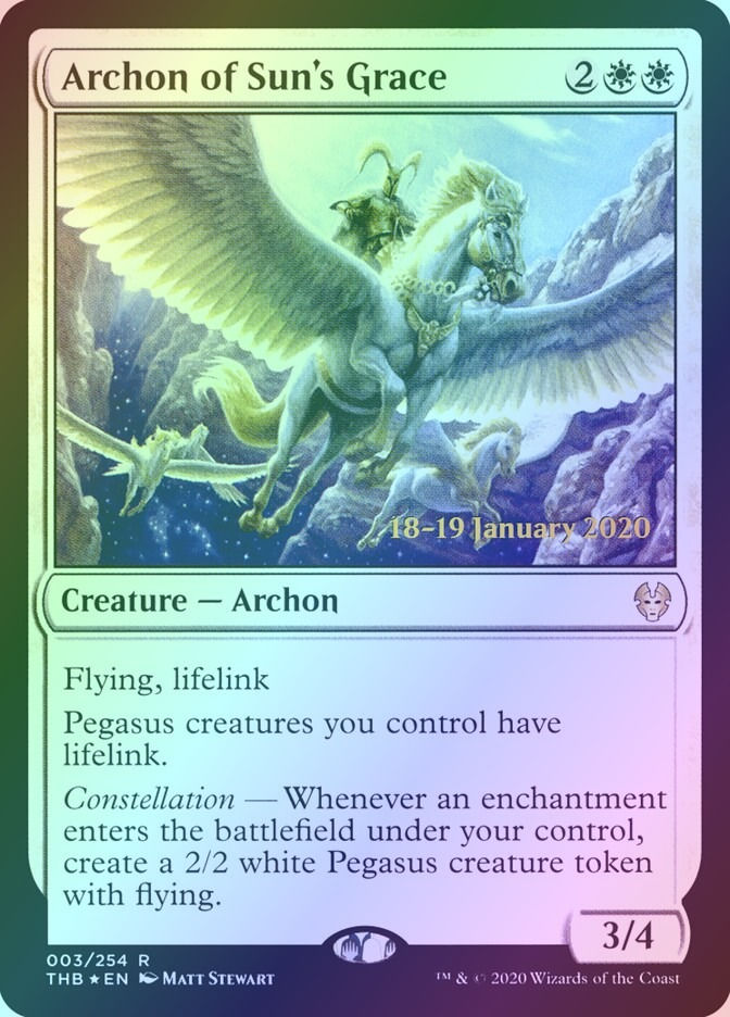 Archon of Sun's Grace (PTHB) (3s) / Foil