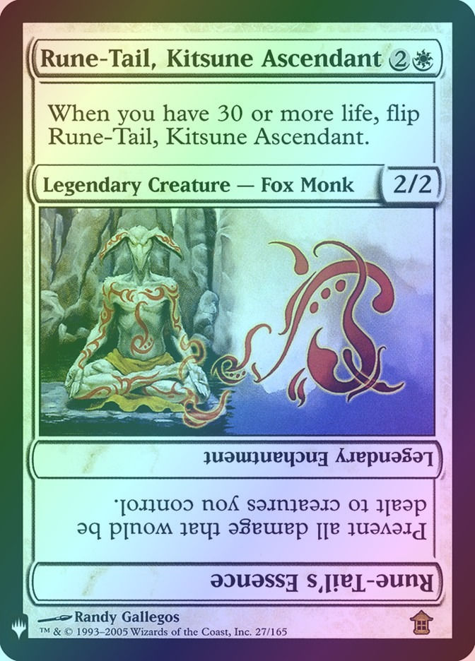 Rune-Tail, Kitsune Ascendant // Rune-Tail's Essence (PLST) (SOK-27) / Foil