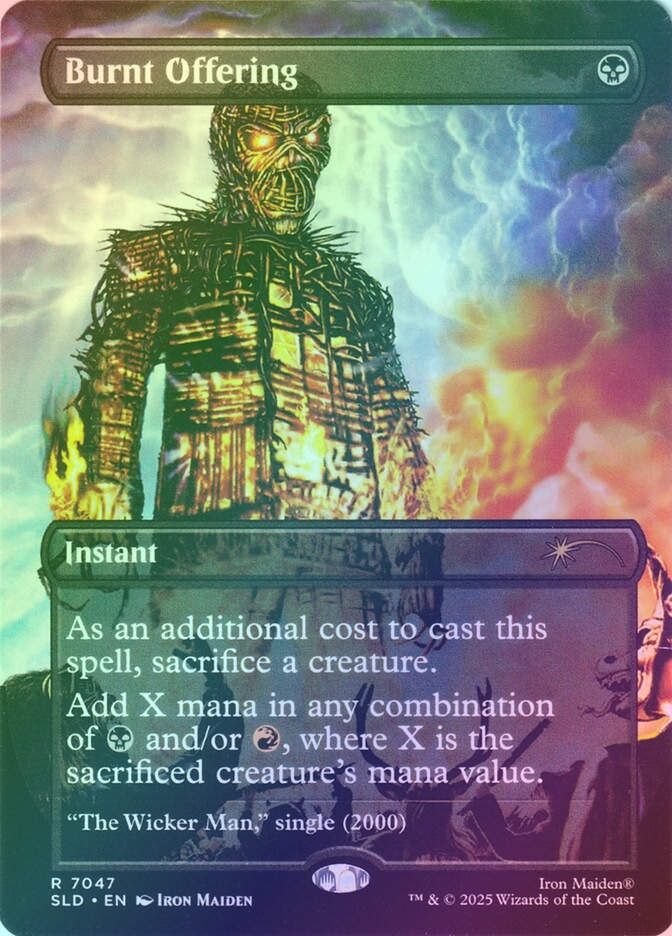 Burnt Offering (SLD) (7047) / Borderless / Rainbow Foil
