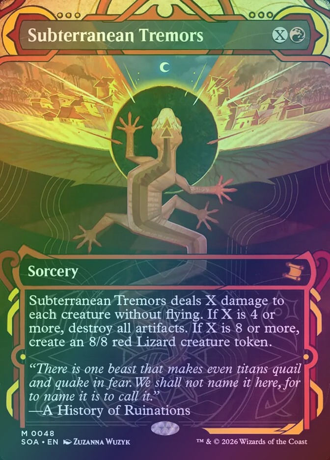 Subterranean Tremors (SOA) (48) / Borderless / Showcase / Foil