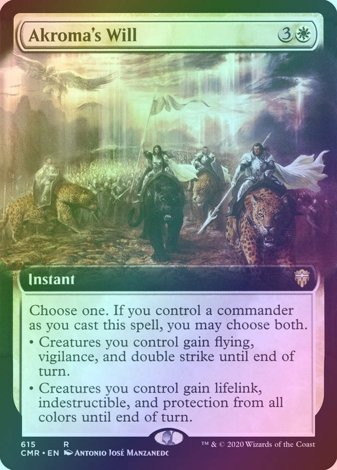 Akroma's Will (CMR) (615) / Extended Art / Foil