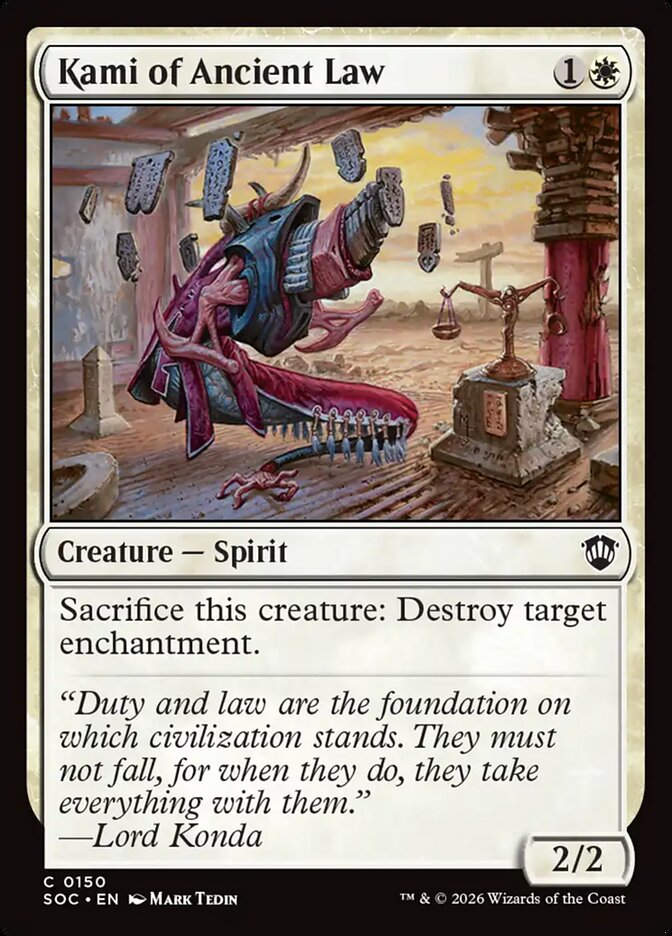 Kami of Ancient Law (SOC) (150)