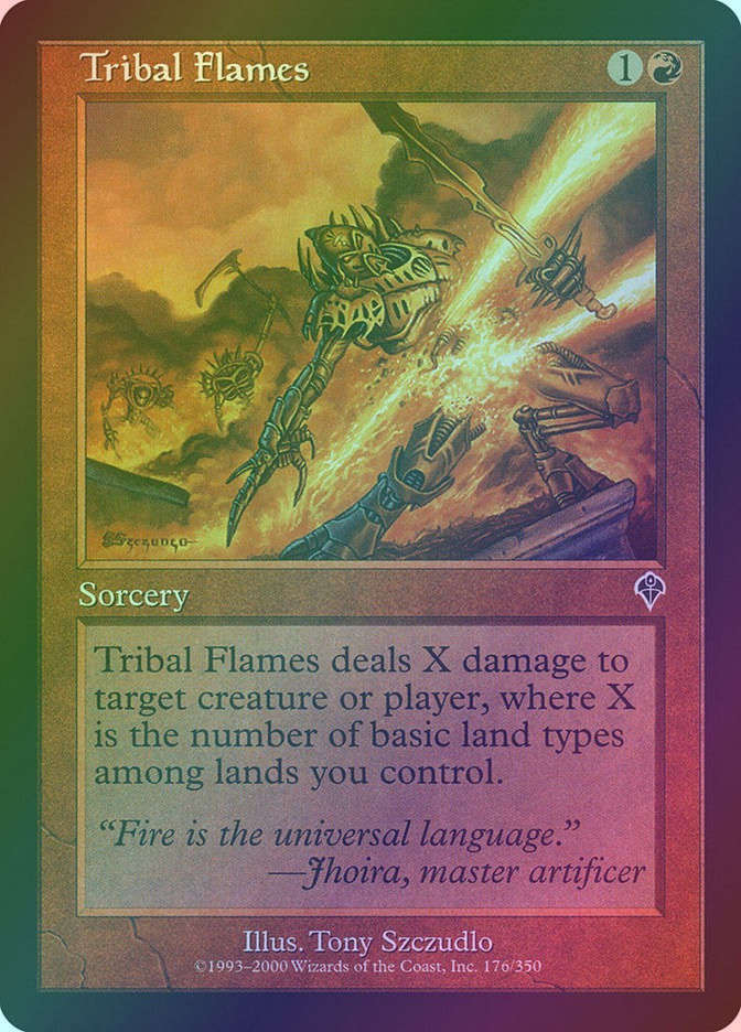 Tribal Flames (INV) (176) / Foil