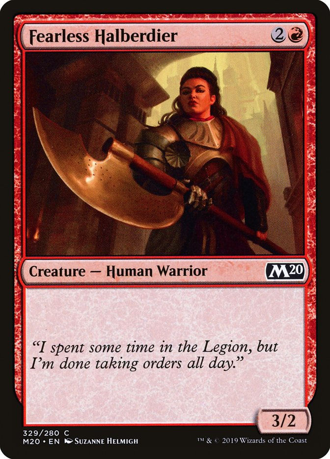 Fearless Halberdier (M20) (329)