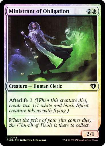 Ministrant of Obligation (cmm) / Foil