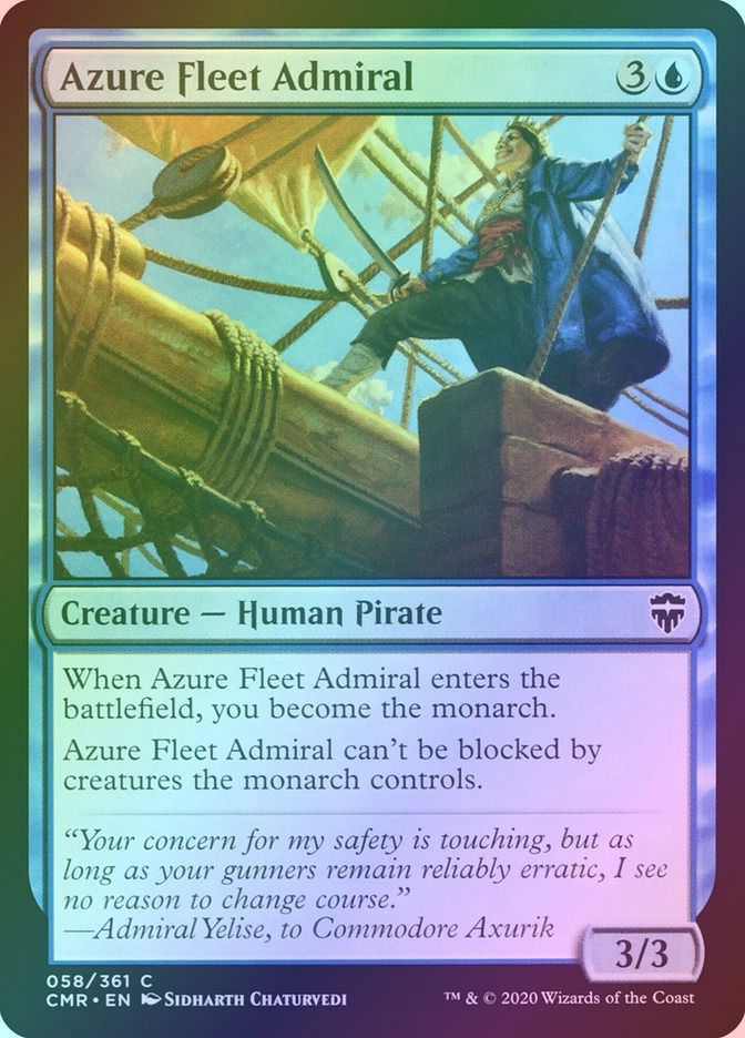 Azure Fleet Admiral (CMR) (58) / Foil