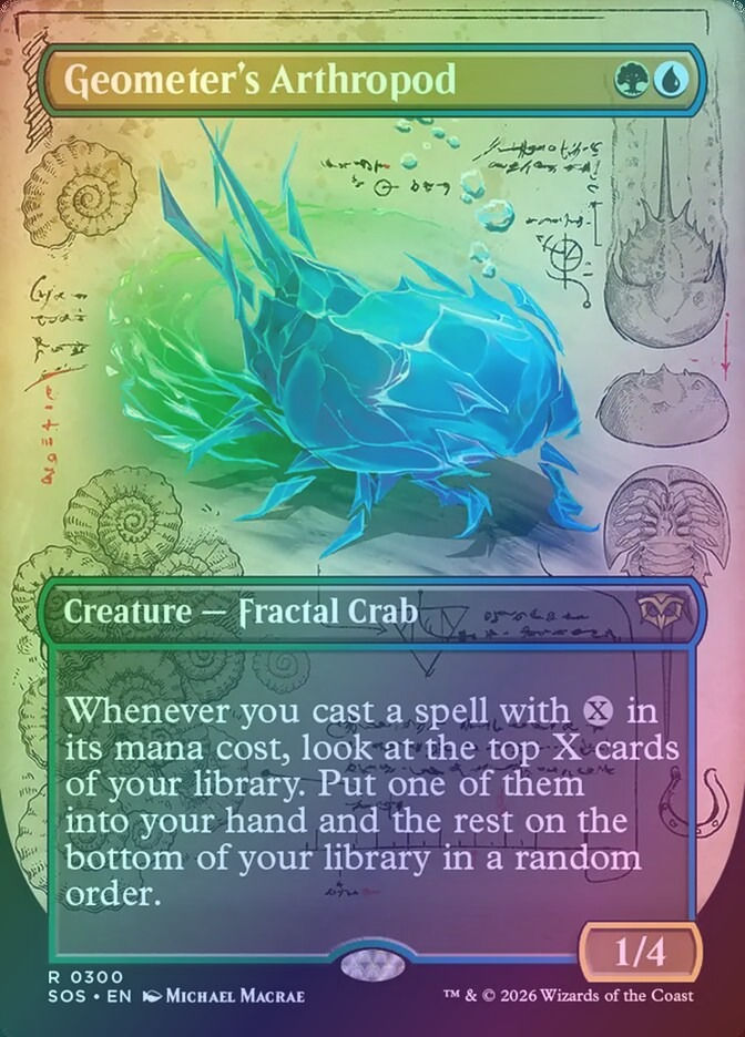 Geometer's Arthropod (SOS) (300) / Borderless / Showcase / Foil
