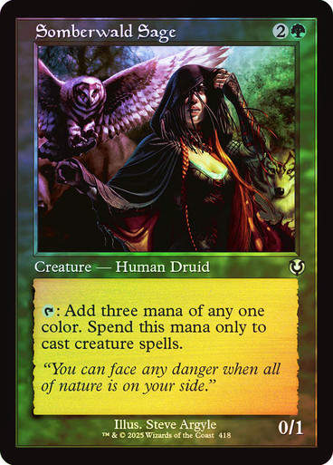 Somberwald Sage (INR) (418) / Foil Retro