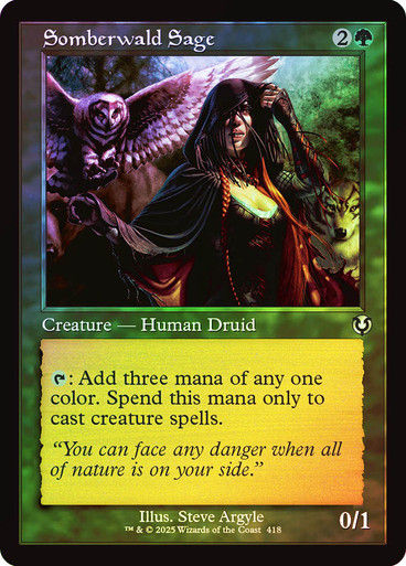 Somberwald Sage (INR) (418) / Foil Retro