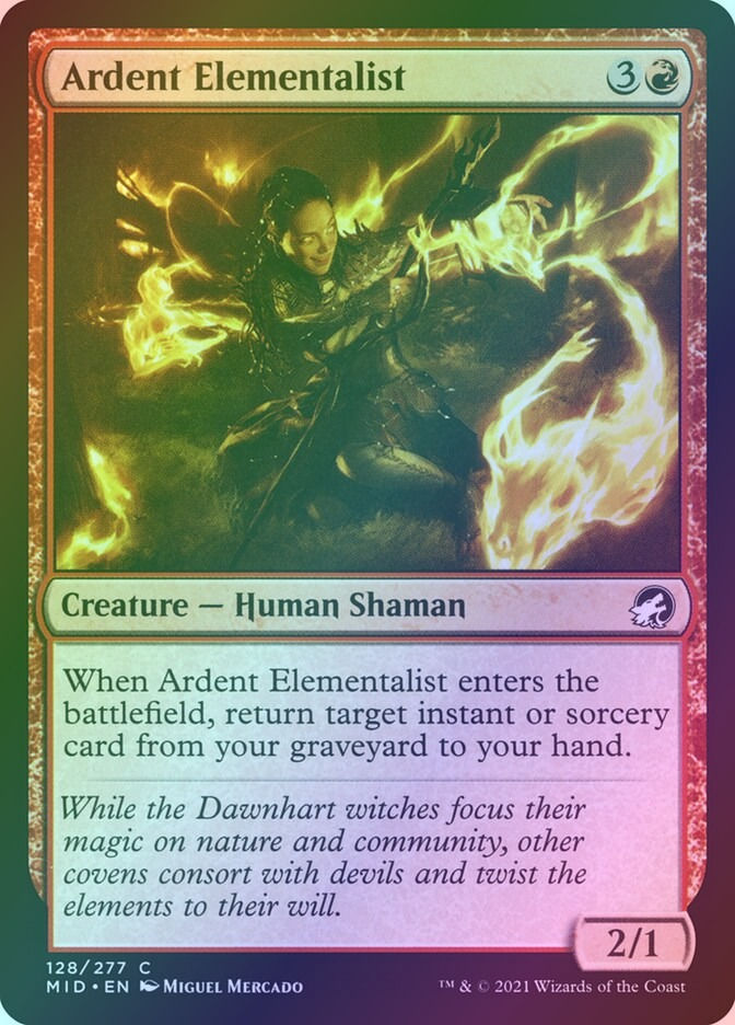 Ardent Elementalist (MID) (128) / Foil