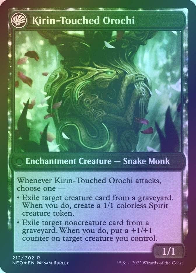 Teachings of the Kirin // Kirin-Touched Orochi (PNEO) (212s) / Foil — cara 2 de 2