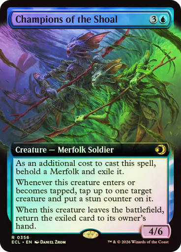 Champions of the Shoal (ECL) (356) / Extended Art / Foil