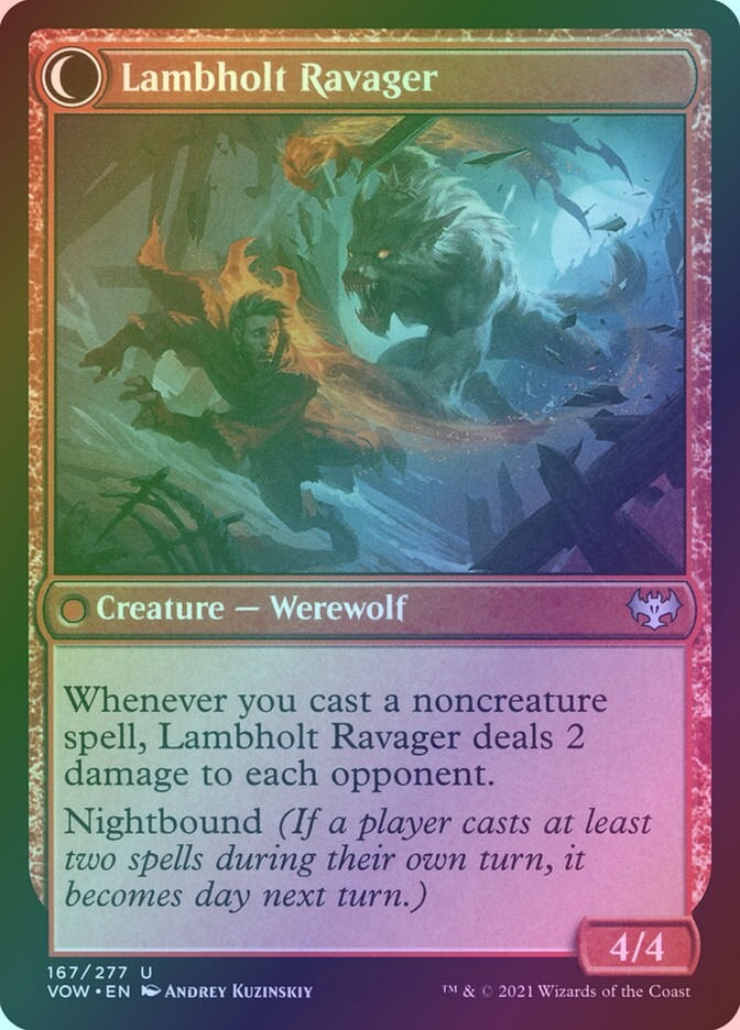 Lambholt Raconteur // Lambholt Ravager (VOW) (167) / Foil — cara 2 de 2