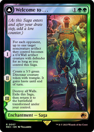 Welcome to . . . // Jurassic Park (rex) / Foil