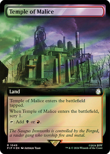Temple of Malice (pip) (1049) / Extended Surge Foil