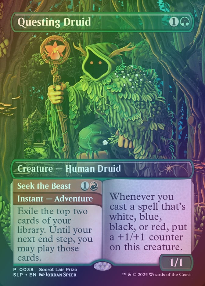 Questing Druid // Seek the Beast (SLP) (38) / Foil