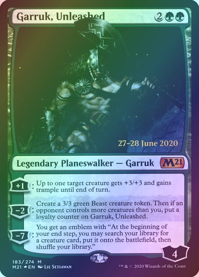 Garruk, Unleashed (PM21) (183s) / Foil