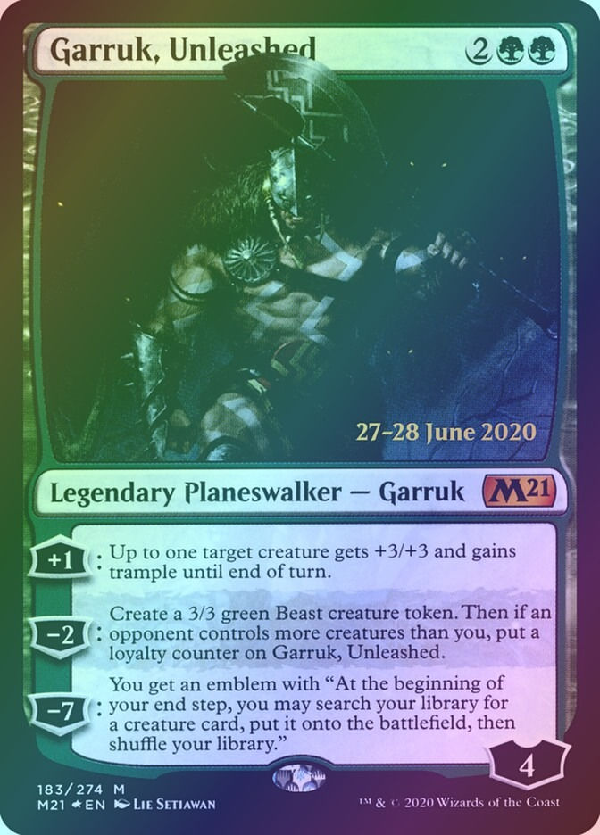 Garruk, Unleashed (PM21) (183s) / Foil