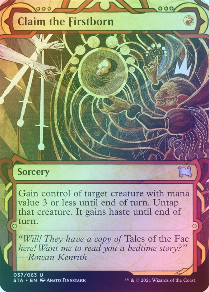 Claim the Firstborn (STA) (37) / Borderless / Showcase / Foil