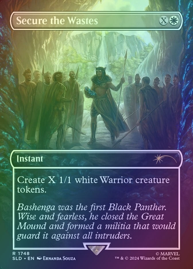 Secure the Wastes (SLD) (1748) / Borderless / Foil