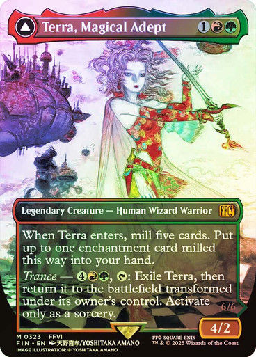 Terra, Magical Adept // Esper Terra (FIN) (323) / Borderless / Foil