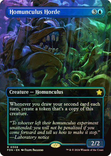 Homunculus Horde (FDN) (308) / Foil / Borderless