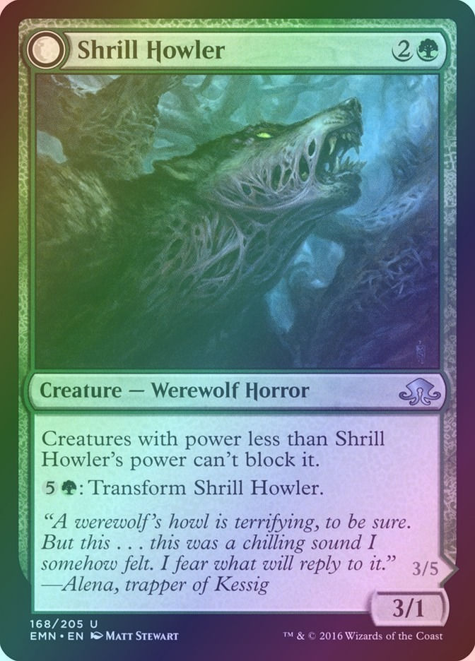 Shrill Howler // Howling Chorus (EMN) (168) / Foil — cara 1 de 2